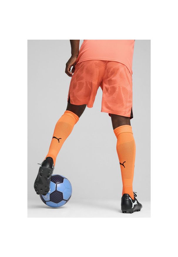 Puma - Szorty bramkarskie Manchester City 24/25 PUMA Neon Sun Orange. Kolor: żółty, pomarańczowy, wielokolorowy