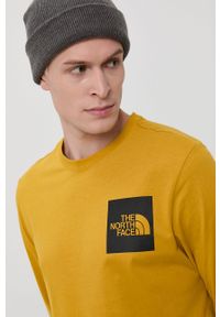 The North Face - Longsleeve bawełniany. Okazja: na co dzień. Kolor: żółty. Materiał: bawełna. Długość rękawa: długi rękaw. Wzór: nadruk. Styl: casual #3