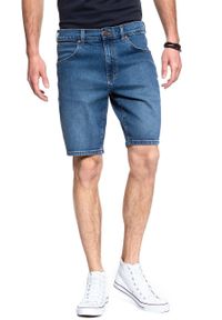 Wrangler - SPODENKI WRANGLER 5 PKT SHORT THE LOOK W14CKP117. Materiał: jeans #7