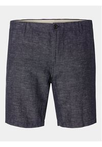 Selected Homme Szorty materiałowe Owen 16092730 Niebieski Regular Fit. Kolor: niebieski. Materiał: bawełna, len #6