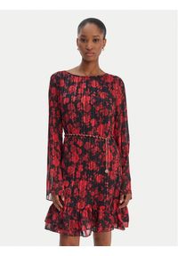 Guess Sukienka codzienna W6RK37 WJ712 Czerwony Regular Fit. Okazja: na co dzień. Kolor: czerwony. Materiał: syntetyk. Typ sukienki: proste. Styl: casual #1