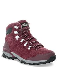 Jack Wolfskin Trekkingi Refugio Texapore Mid W 4050871 Bordowy. Kolor: czerwony. Materiał: skóra, welur #5