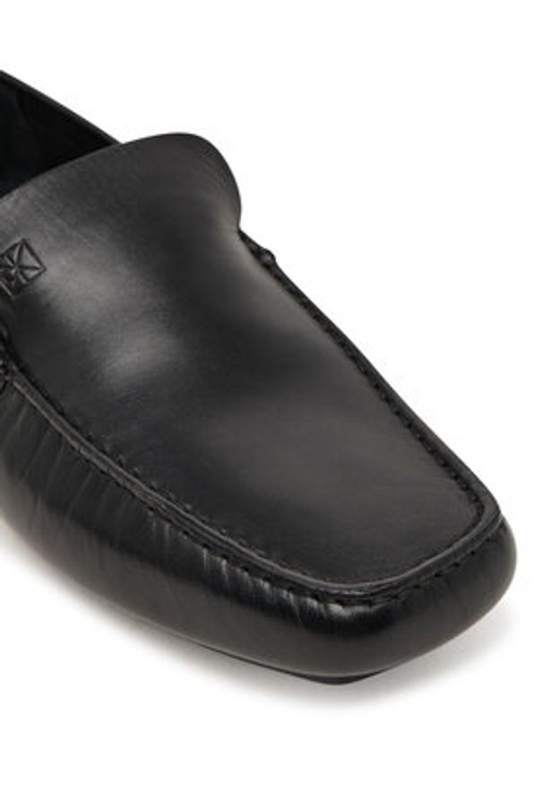 Calvin Klein Mokasyny Driver Penny Embl Lth HM0HM02085 Czarny. Kolor: czarny. Materiał: skóra