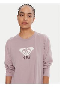 Roxy Bluzka Hangloose Art Ls ERJZT06035 Fioletowy Regular Fit. Kolor: fioletowy. Materiał: bawełna #5