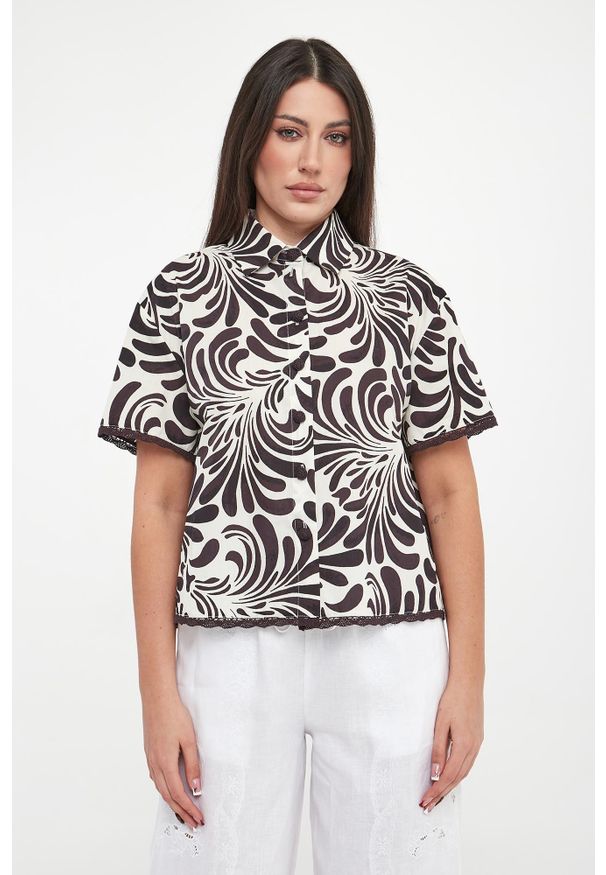 Twinset U&B - Koszula damska ze wzorem TWINSET U&B