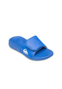 Quiksilver - Klapki basenowe dla Chłopców BRIGHT COAST. Zapięcie: rzepy. Kolor: niebieski. Materiał: syntetyk. Sport: fitness, pływanie