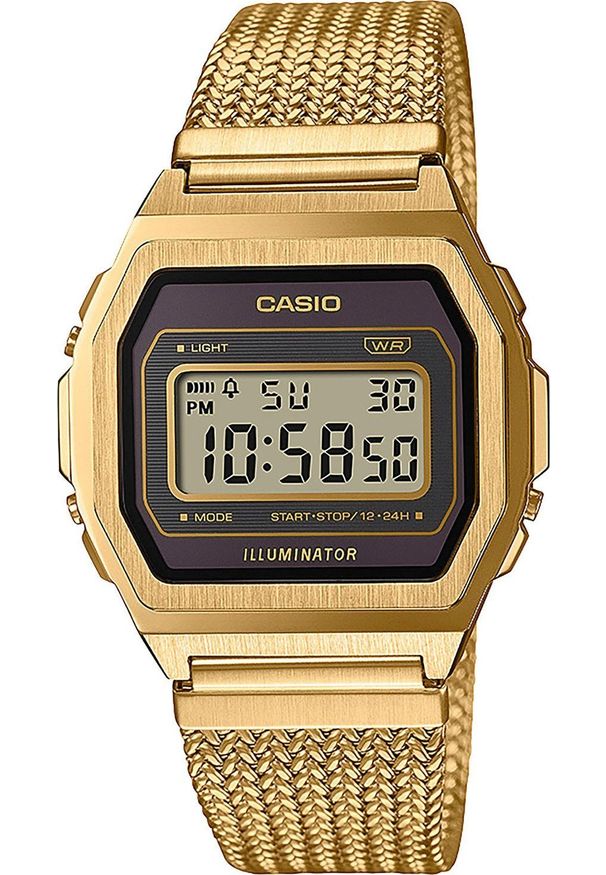 Zegarek Casio Zegarek damski Casio A1000MGA-5EF złoty. Kolor: złoty