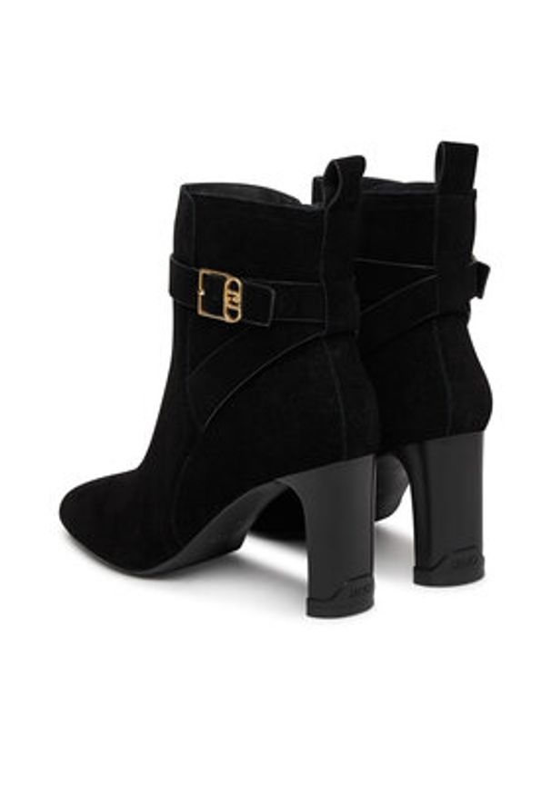 Liu Jo Botki Laila 01 SF5017 PX002 Czarny. Kolor: czarny. Materiał: skóra, zamsz