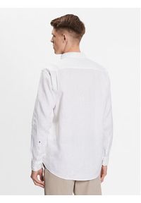 Seidensticker Koszula 01.140450 Biały Regular Fit. Kolor: biały. Materiał: len