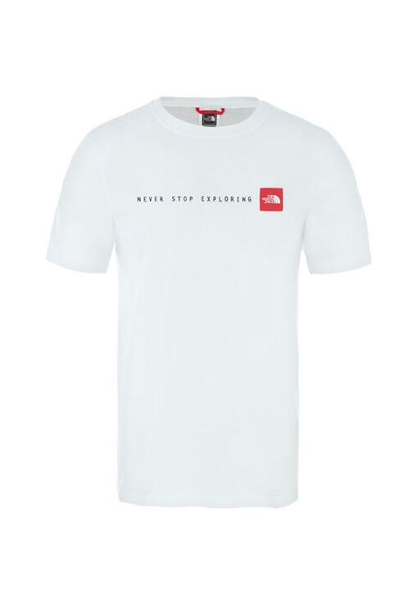 Koszulka turystyczna męska The North Face M NSE Tee. Kolor: biały. Sport: turystyka piesza