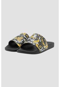 Versace Jeans Couture - VERSACE JEANS COUTURE Czarne klapki Fondo Slide DIS. SQ4, Rozmiar 45. Kolor: czarny #4