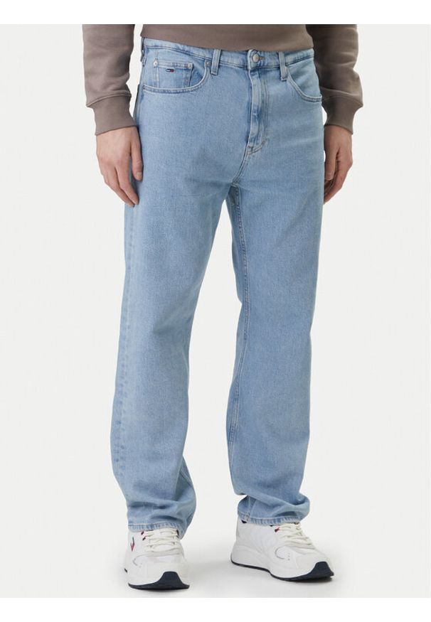 Tommy Jeans Jeansy Otis DM0DM23060 Błękitny Straight Fit. Kolor: niebieski