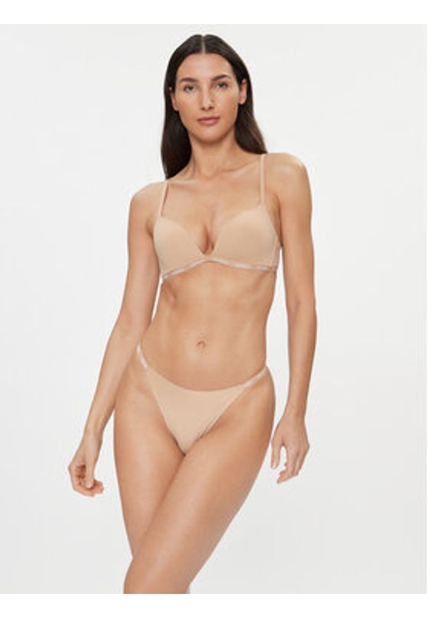 Guess Stringi O3YE02 KBS50 Beżowy. Kolor: beżowy. Materiał: bawełna