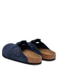 Birkenstock Klapki Boston 1030816 Granatowy. Kolor: niebieski. Materiał: skóra, zamsz #5