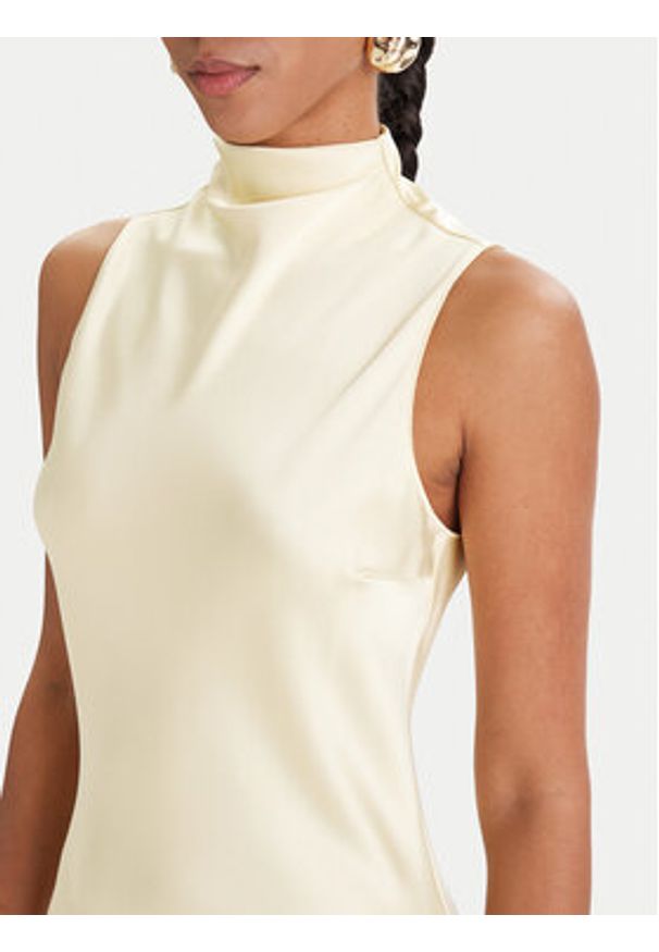 Patrizia Pepe Sukienka koktajlowa 8A1627/A269-Y478 Żółty Regular Fit. Kolor: żółty. Materiał: syntetyk. Styl: wizytowy