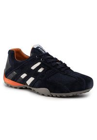 Geox Półbuty U Snake K U4207K 02214 C4002 Granatowy. Kolor: niebieski. Materiał: zamsz, skóra #2
