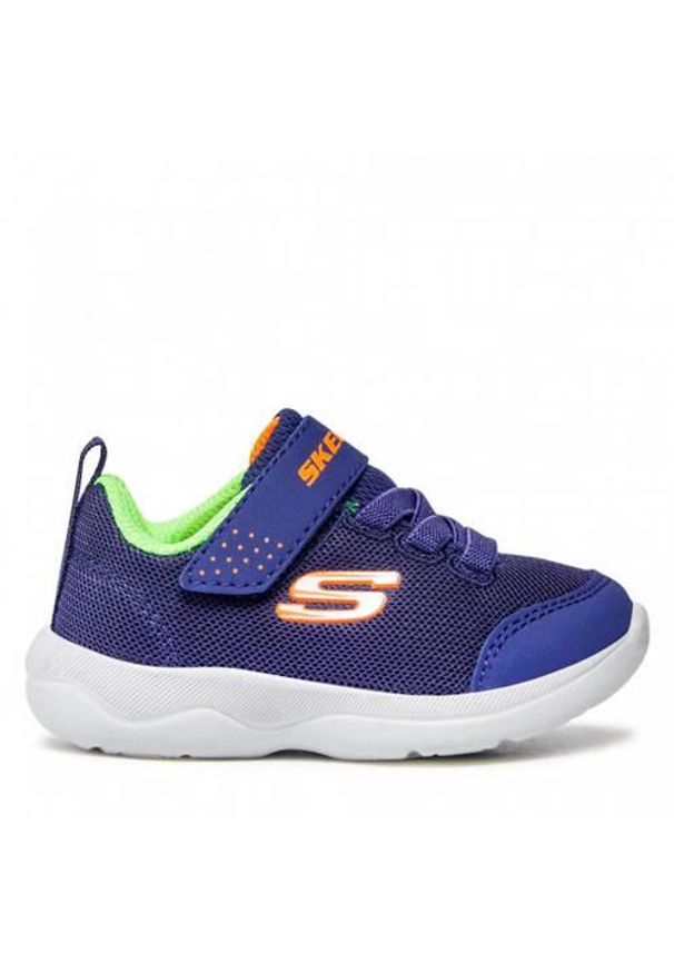 skechers - Buty do chodzenia niemowlęce Skechers Skech Stepz 20. Kolor: niebieski. Materiał: materiał, syntetyk, tkanina. Sport: turystyka piesza