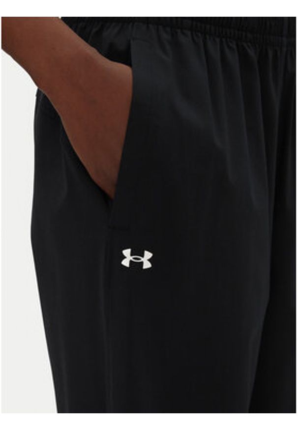 Under Armour Spodnie dresowe Rival 1386453 Czarny Wide Leg. Kolor: czarny. Materiał: syntetyk