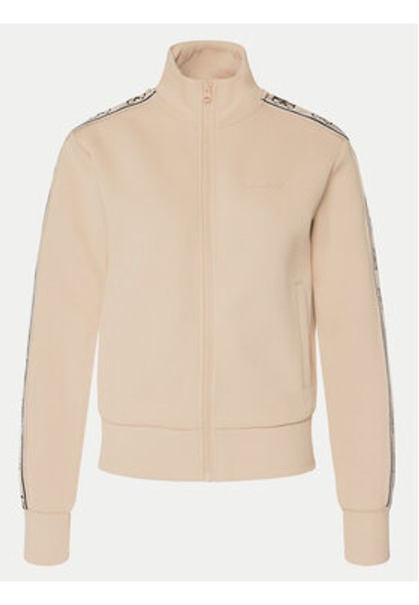 Guess Bluza V2YQ16 KB3P2 Beżowy Regular Fit. Kolor: beżowy. Materiał: bawełna