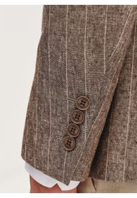 Pako Lorente - PAKO LORENTE - Marynarka męska z lnem w prążek. Materiał: len. Wzór: prążki. Sezon: wiosna #3