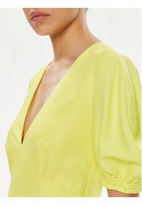 TwinSet - TWINSET Sukienka letnia 241TT2107 Żółty Regular Fit. Kolor: żółty. Materiał: wiskoza. Sezon: lato