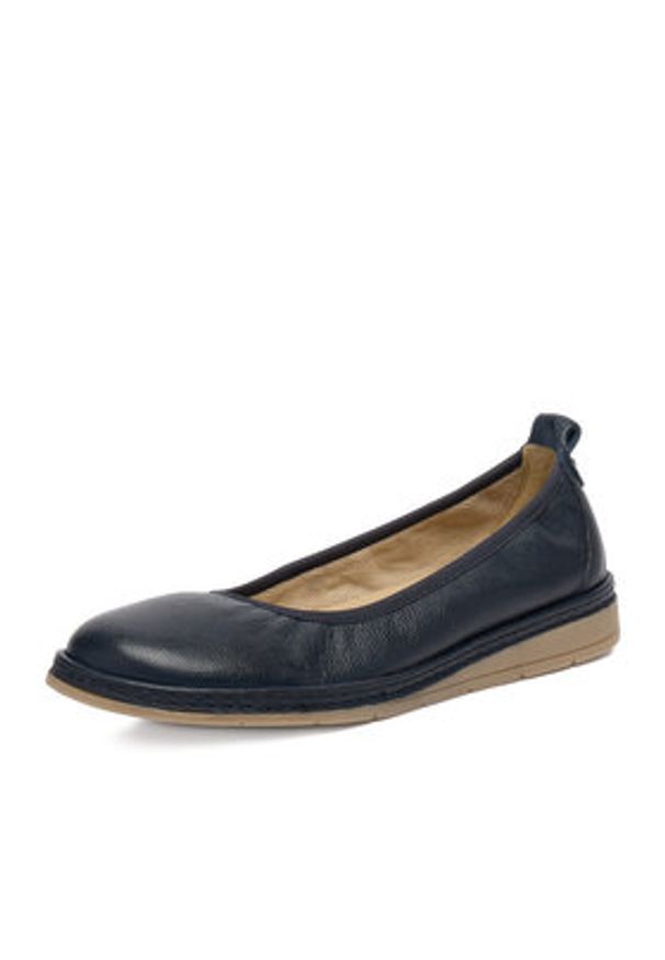 Lasocki Baleriny CEO-WI23-LYLA-01 Granatowy. Kolor: niebieski. Materiał: skóra