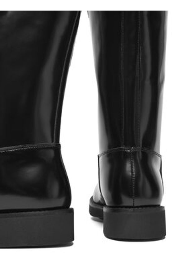 BOSS Kozaki Eleri 50552771 Czarny. Kolor: czarny. Materiał: skóra