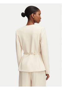Rinascimento Marynarka CFC0128107003 Beżowy jasny Slim Fit. Kolor: beżowy. Materiał: syntetyk #4