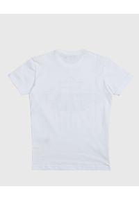 DSQUARED2 KIDS - Biały t-shirt z nadrukami 4-16 lat. Kolor: biały. Materiał: bawełna. Długość rękawa: krótki rękaw. Wzór: nadruk. Sezon: lato. Styl: klasyczny