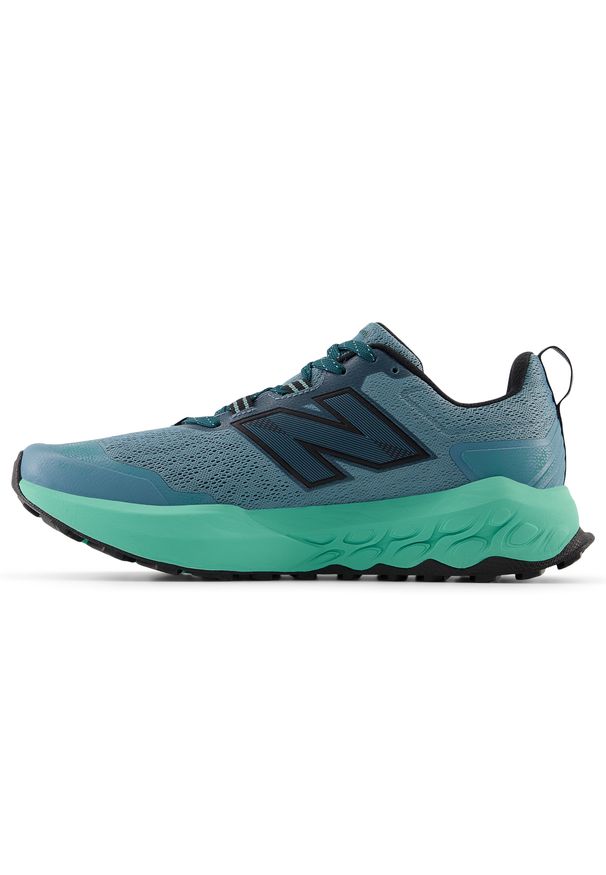 Buty męskie New Balance Fresh Foam Garoé v2 MGARO9H0 – niebieskie. Okazja: na co dzień. Kolor: niebieski. Materiał: materiał, syntetyk, guma. Szerokość cholewki: normalna. Sport: fitness