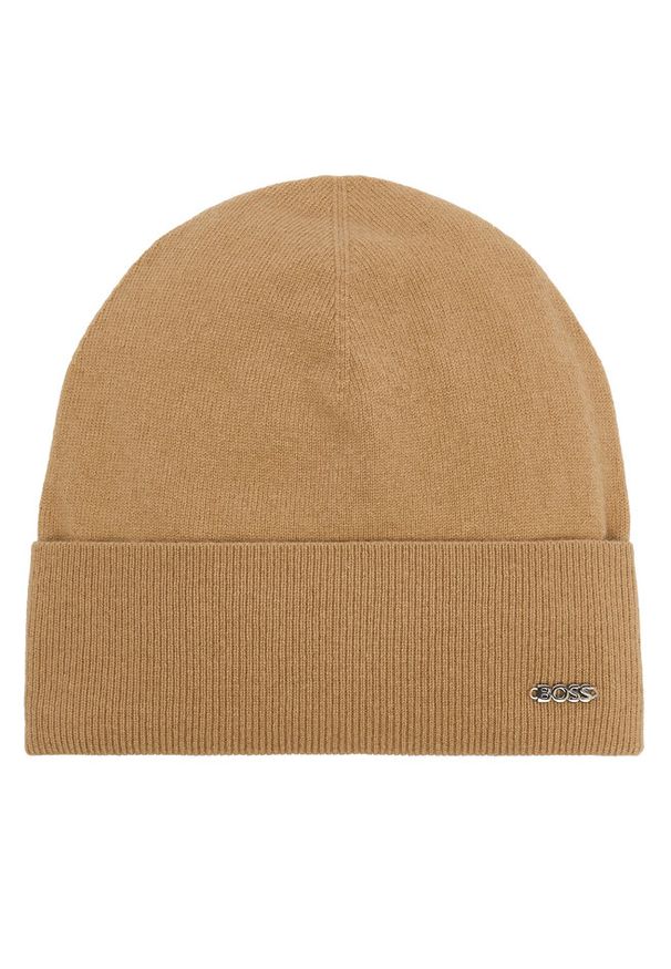 Czapka BOSS. Kolor: beżowy