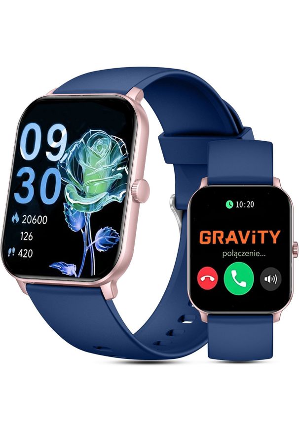 Smartwatch Gravity SMARTWATCH damski Gravity GT36-4 PG/BU PROF. Rodzaj zegarka: smartwatch