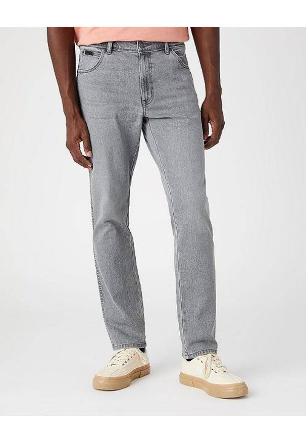 Wrangler - WRANGLER TEXAS MĘSKIE SPODNIE JEANSOWE TAPER GOLDEN GREY W12T3039H 112145804
