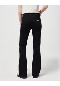 Wrangler - DAMSKIE SPODNIE JEANSOWE WRANGLER FLARE BLACK 112375181. Materiał: jeans #5