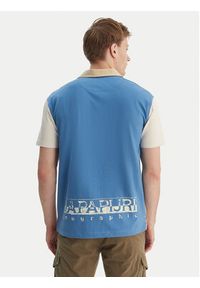 Napapijri Polo E-Reflect NP0A4H4B Écru Relaxed Fit. Typ kołnierza: polo. Materiał: bawełna #5