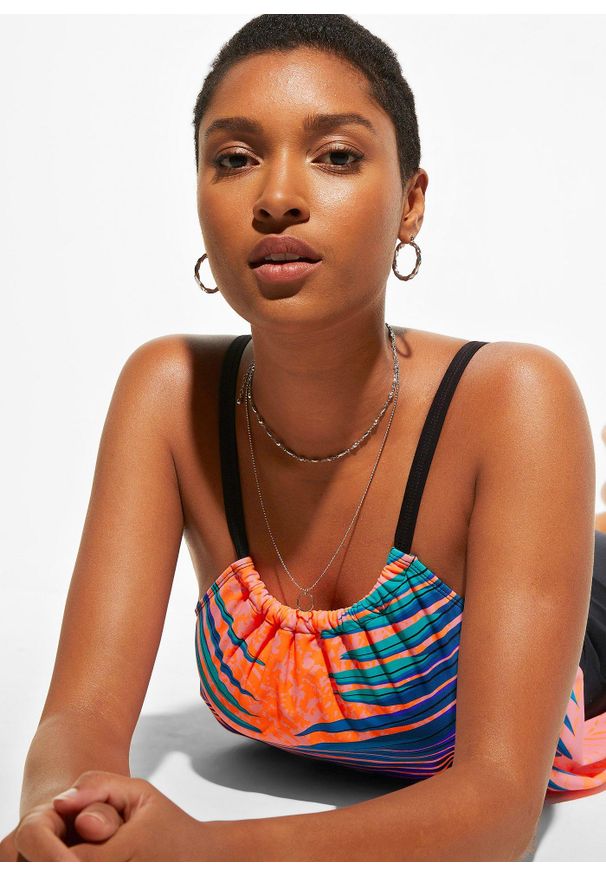 bonprix - Tankini (2 części). Kolor: pomarańczowy. Długość rękawa: na ramiączkach