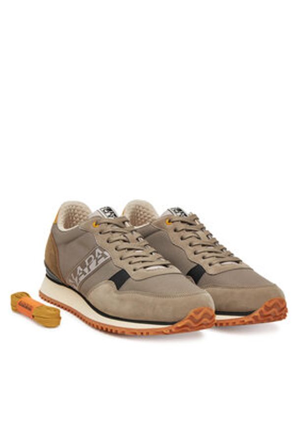 Napapijri Sneakersy Cosmos NP0A4IQN Brązowy. Kolor: brązowy. Materiał: materiał