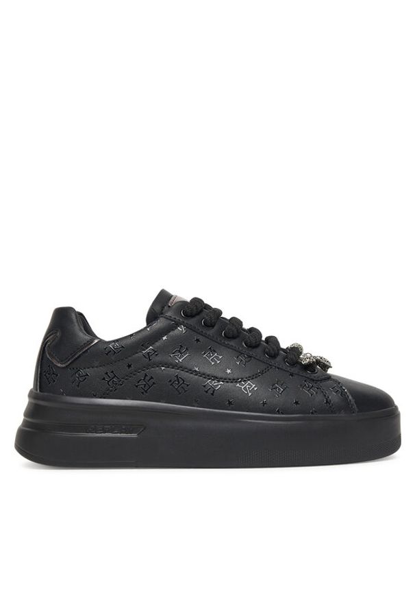 Replay - REPLAY Sneakersy GWZ4N .000.C0024L Czarny. Kolor: czarny. Materiał: skóra