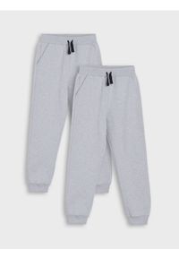 Sinsay - Spodnie dresowe 2 pack - szary. Kolor: szary. Materiał: dresówka