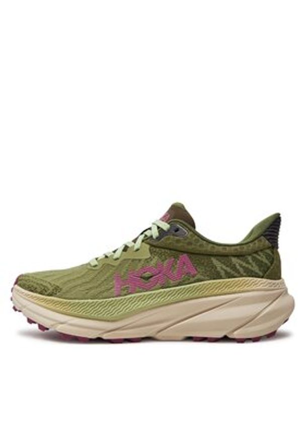 HOKA - Hoka Buty do biegania Challenger Atr 7 1134498 Zielony. Kolor: zielony. Materiał: materiał