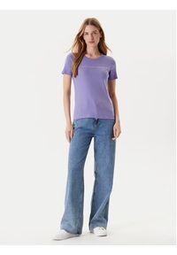 United Colors of Benetton - United Colors Of Benetton T-Shirt 3GA2E16A2 Fioletowy Regular Fit. Kolor: fioletowy. Materiał: bawełna