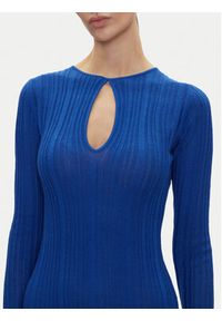 Pepe Jeans Sukienka dzianinowa Natasha PL953642 Niebieski Slim Fit. Kolor: niebieski. Materiał: syntetyk #4