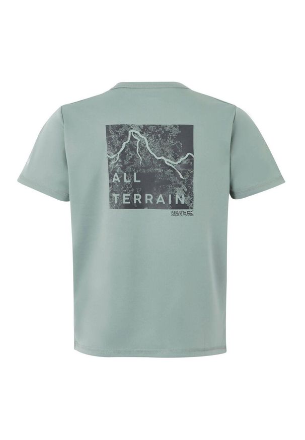 Regatta - T-shirt Dziecięca Z Górą Alvarado IX. Kolor: szary