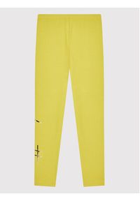United Colors of Benetton - United Colors Of Benetton Legginsy 3P4ZCF00G Żółty Slim Fit. Kolor: żółty. Materiał: bawełna #2