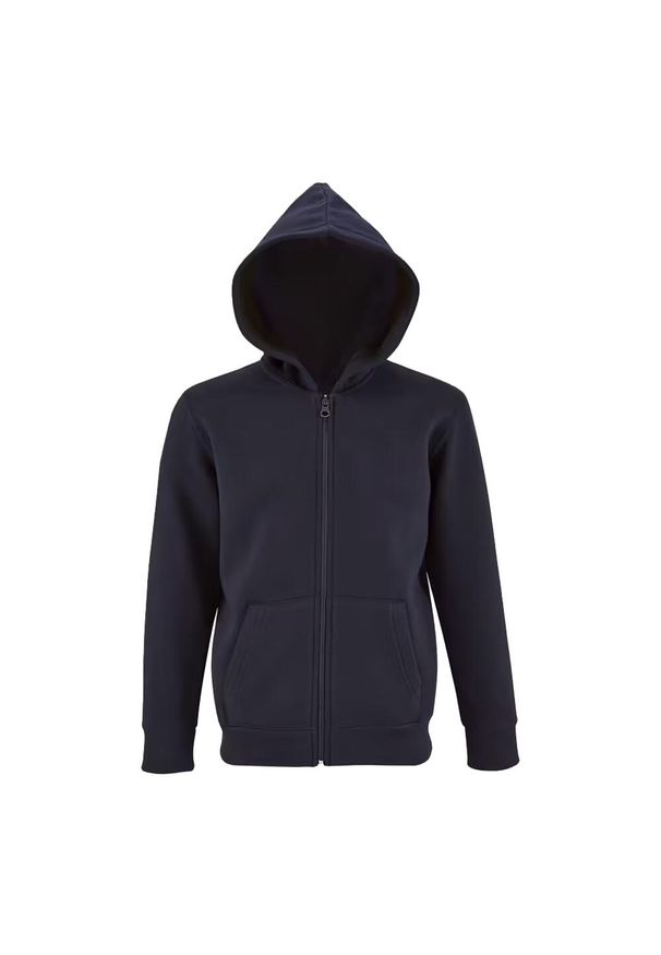 SOL'S - Bluza Dziecięca Stone Z Pełnym Zamkiem Błyskawicznym. Kolor: niebieski
