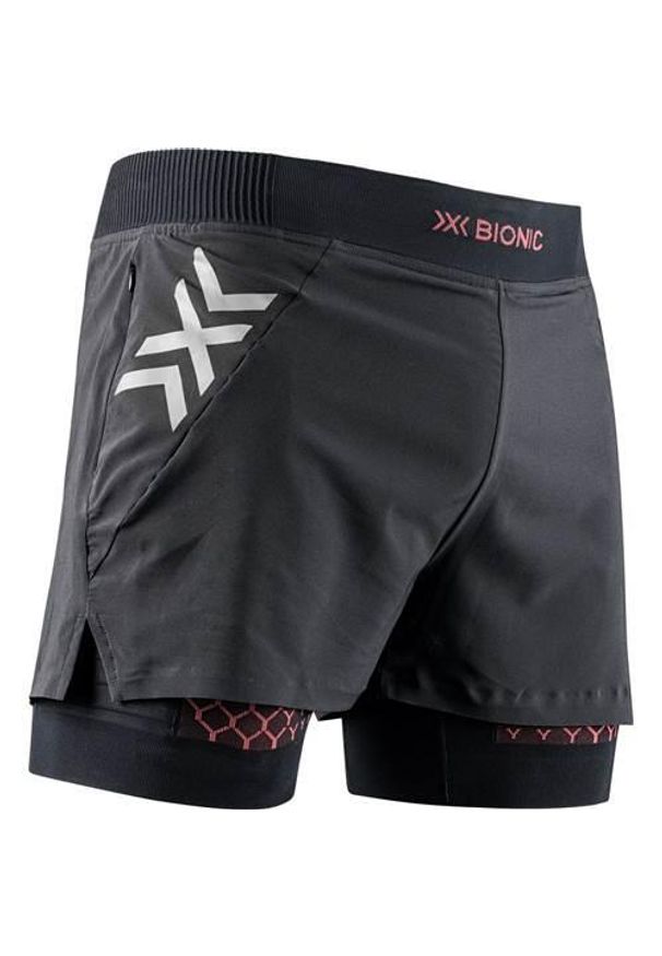 Spodnie do biegania męskie X-Bionic Twyce Race 2in1. Kolor: czarny