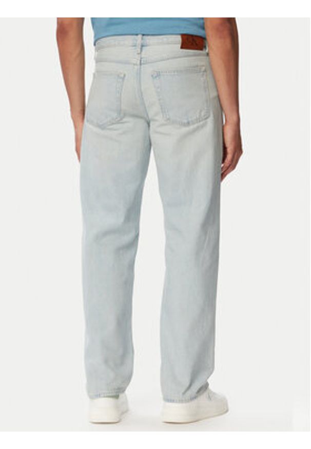 Calvin Klein Jeans Jeansy 90S LV04RG701G Niebieski jasny Straight Fit. Kolor: niebieski