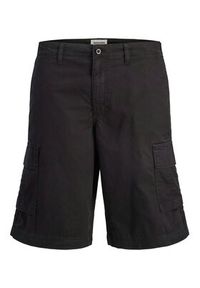 Jack & Jones Szorty materiałowe Stcole 12292263 Czarny Regular Fit. Kolor: czarny. Materiał: bawełna #3