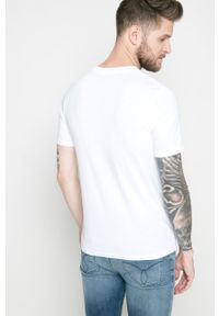 Selected - T-shirt. Okazja: na co dzień. Kolor: biały. Materiał: dzianina. Styl: casual #3