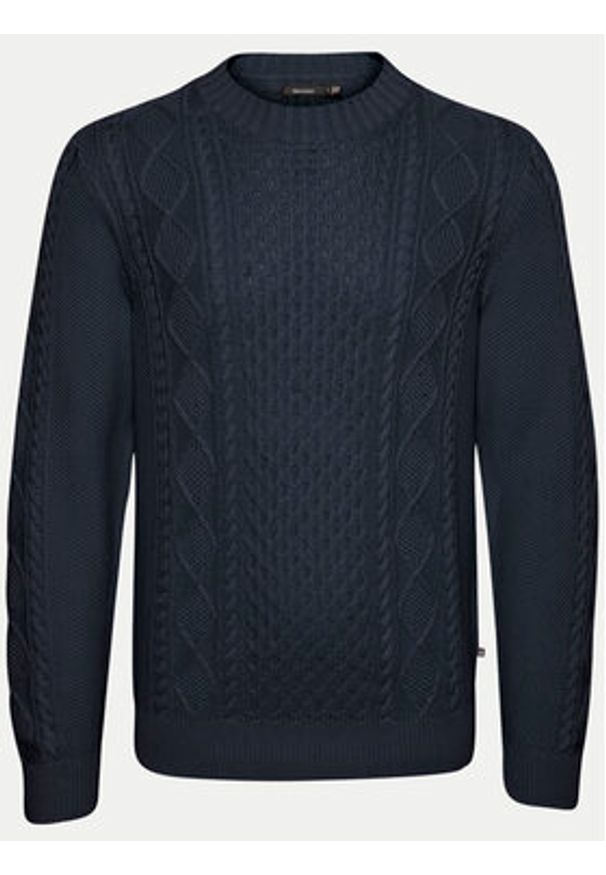 Matinique Sweter Triton 30207487 Granatowy Regular Fit. Kolor: niebieski. Materiał: bawełna